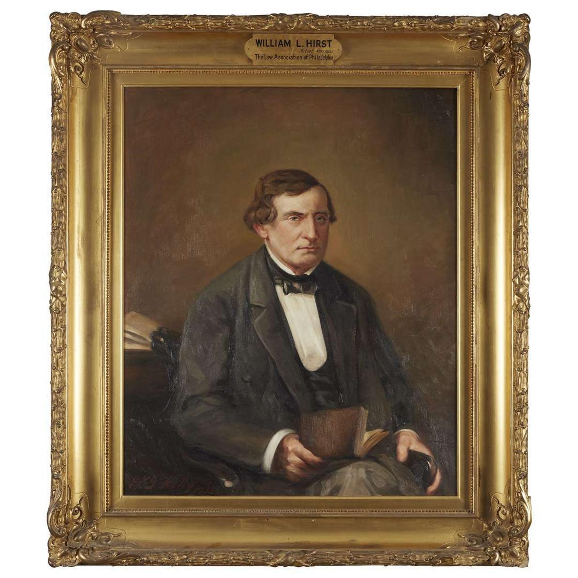 American School 19th century Portrait of William L. Hirst (1804-1876)