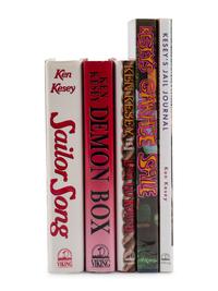 KESEY, Ken (1935-2001). A group of 5 FIRST EDITIONS, comprising: