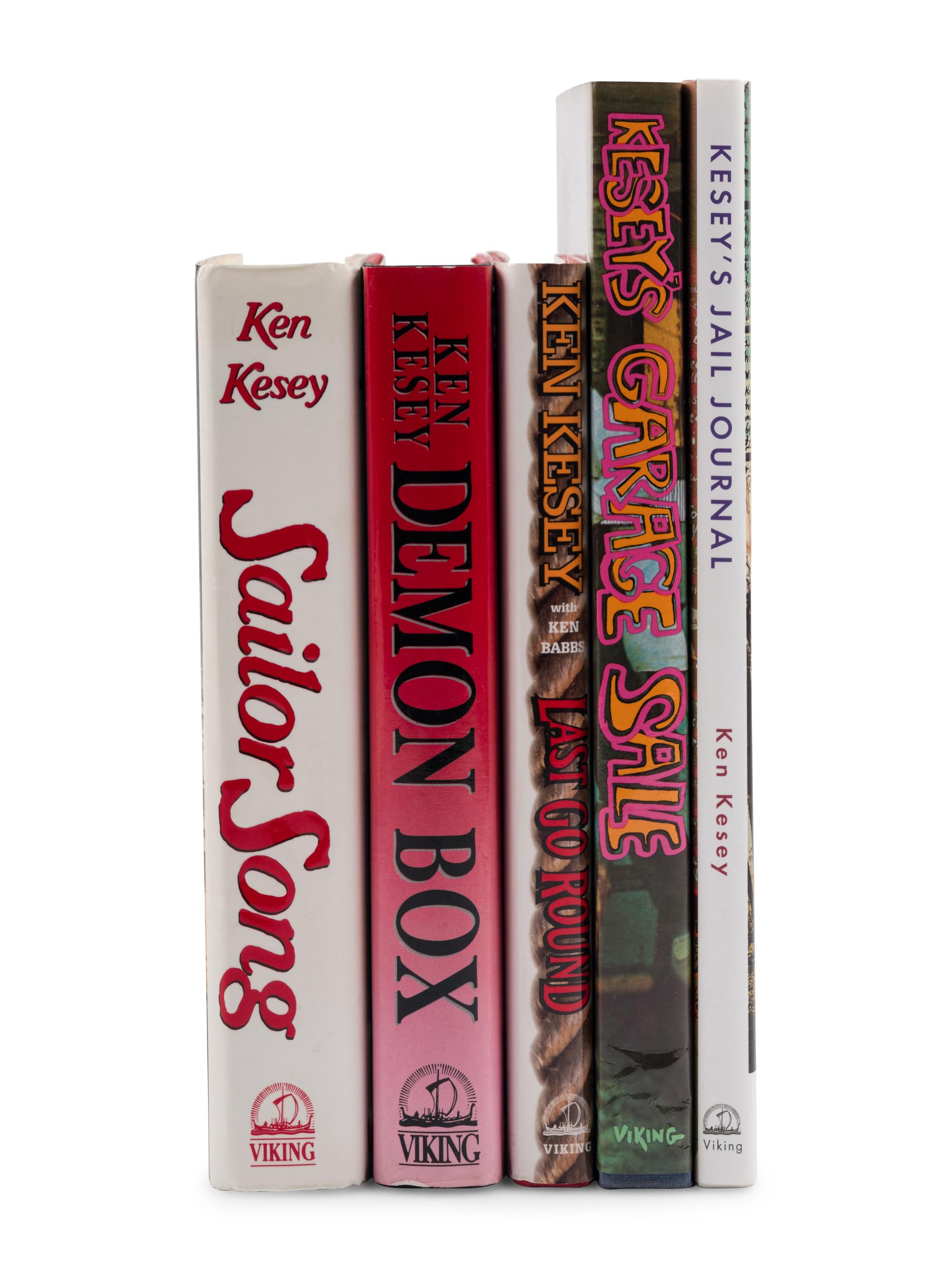 KESEY, Ken (1935-2001). A group of 5 FIRST EDITIONS, comprising: