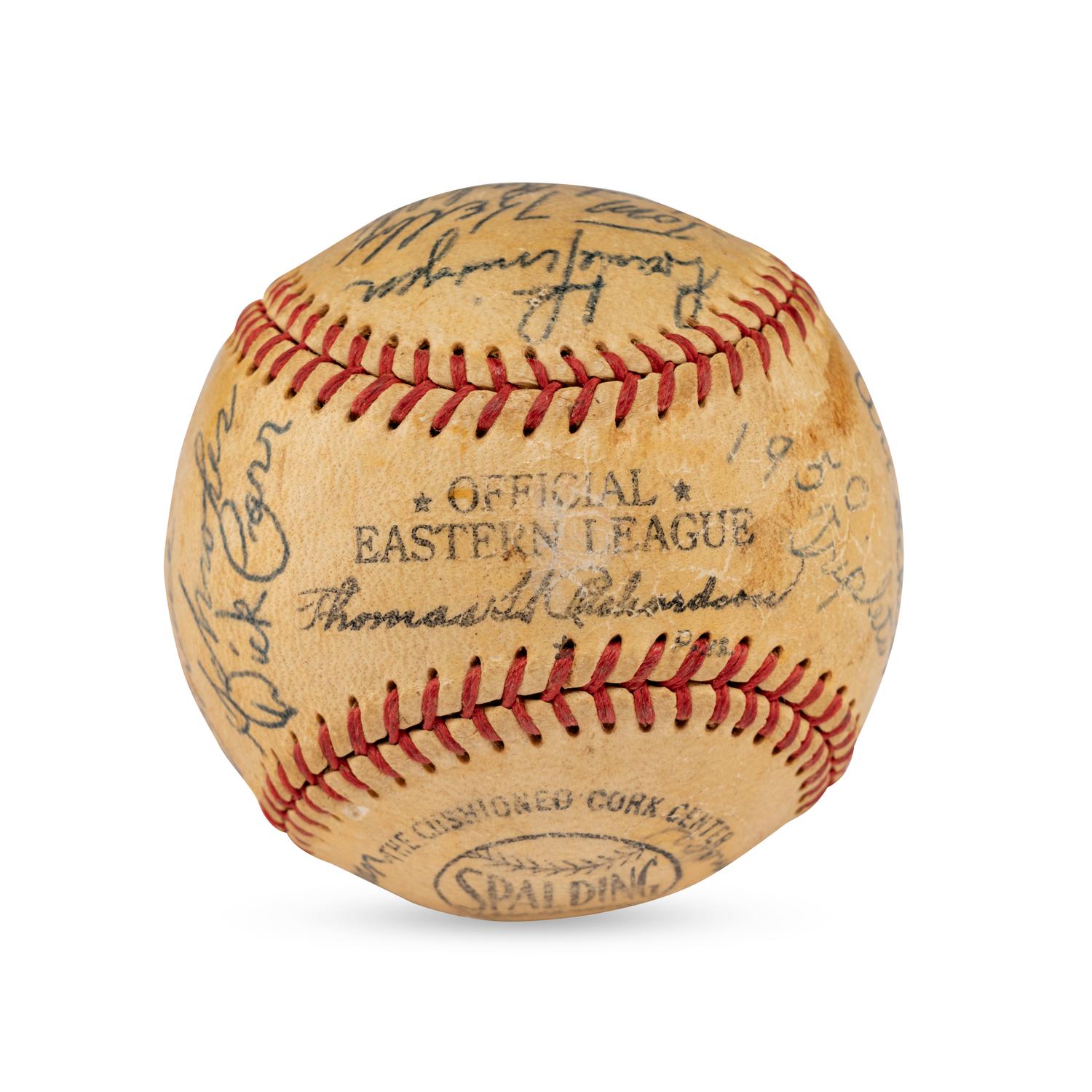 A 1950 Birmingham Triplets Team Signed Autograph Baseball