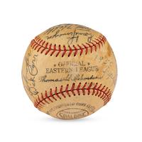 A 1950 Birmingham Triplets Team Signed Autograph Baseball