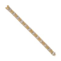 YELLOW GOLD AND DIAMOND BRACELET