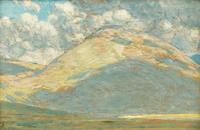 Landscape, Eastern Oregon (Clouds and Mountains) , 1908