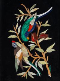 A Set of Four Italian Pietra Dura Plaques