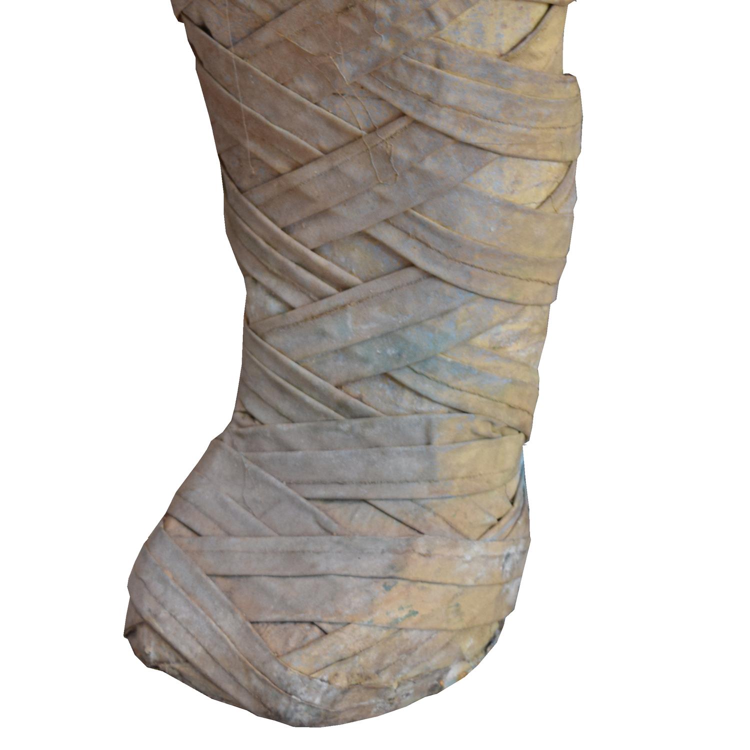 An Artist-Made Fabric Mummy 22" W x 13" D x 73" H — Belgium, 21st Century