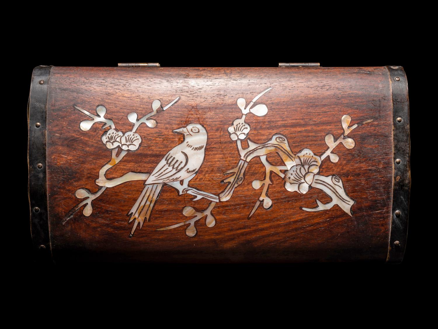 Two Inlaid Huanghuali Boxes