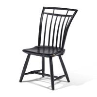 A Black-Painted Child's Birdcage Windsor Chair
