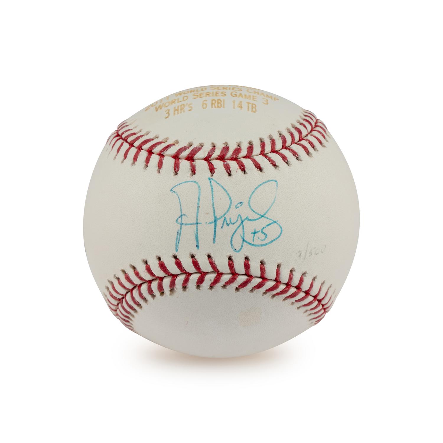 An Albert Pujols Single Signed Autograph 2011 World Series Baseball (Beckett Authentication Services)