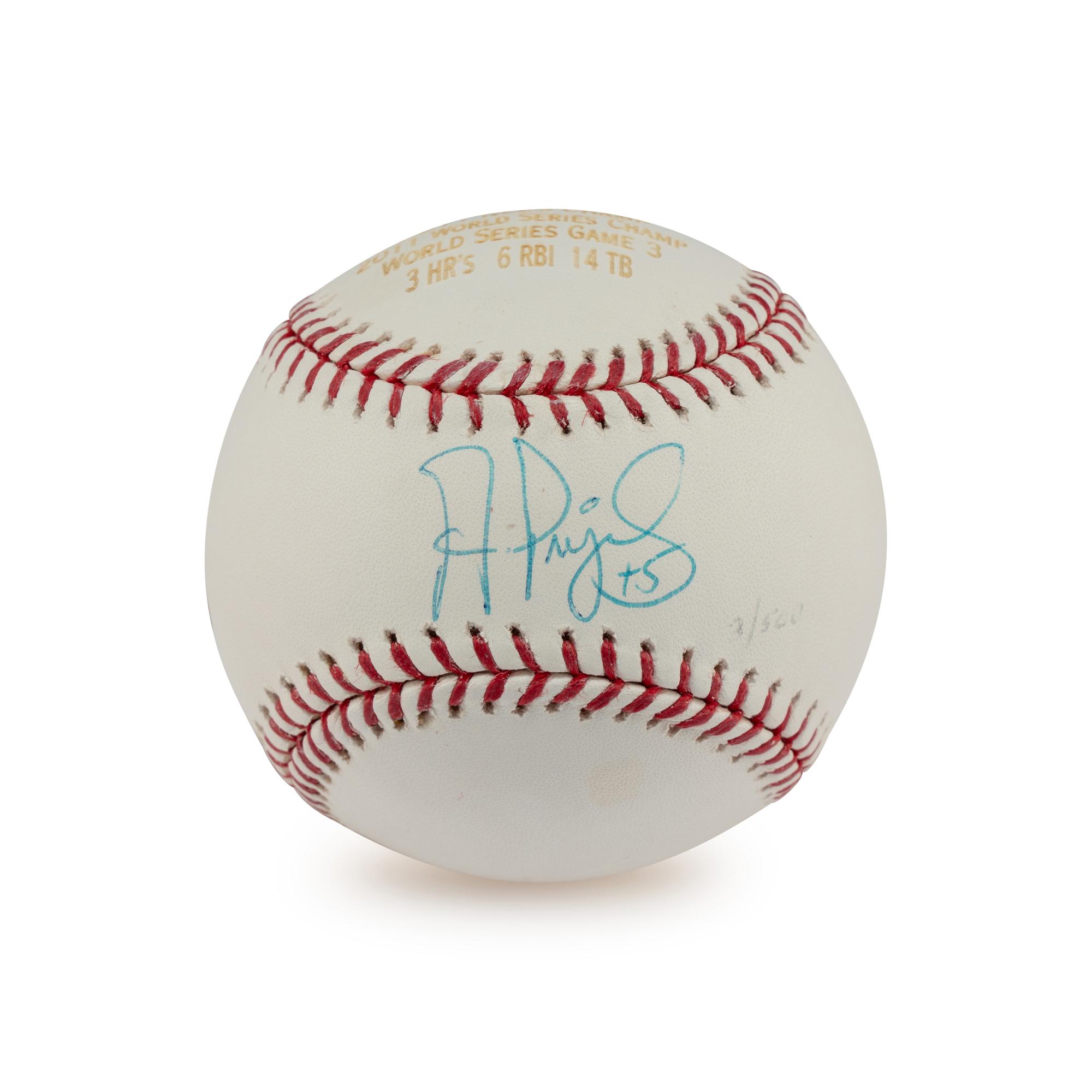 An Albert Pujols Single Signed Autograph 2011 World Series Baseball (Beckett Authentication Services)