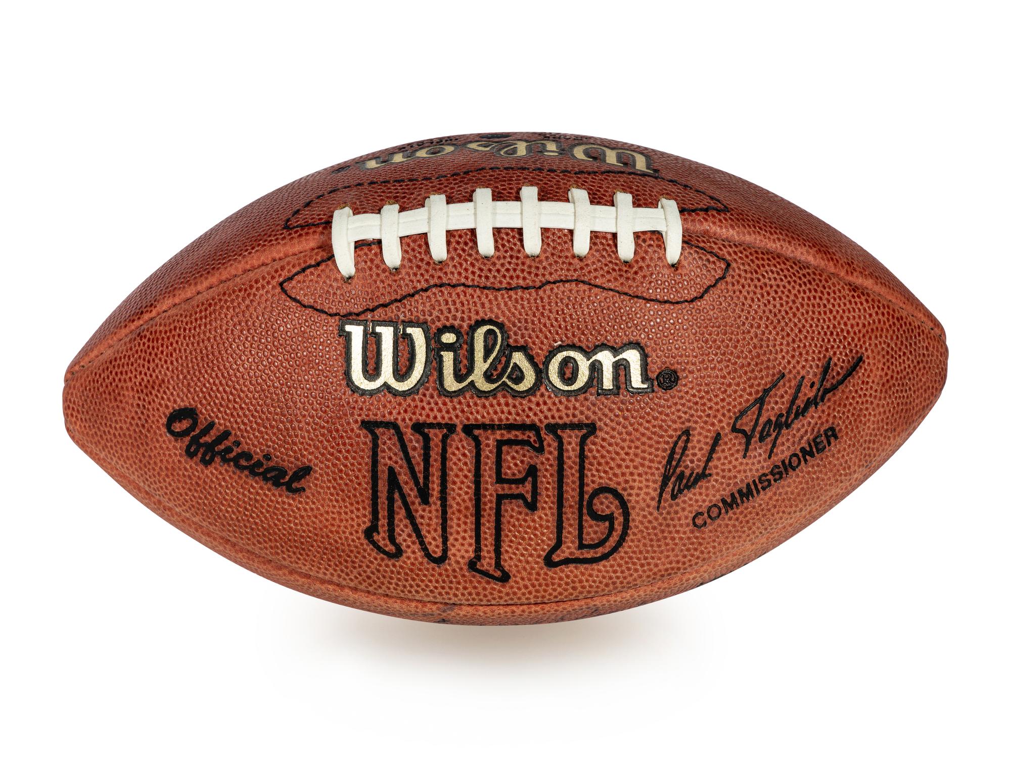A Jerry Rice Signed Autograph Commemorative Football and 1993 Topps Stadium Club Members Only Complete Set with Autographed Record Breaker Card,