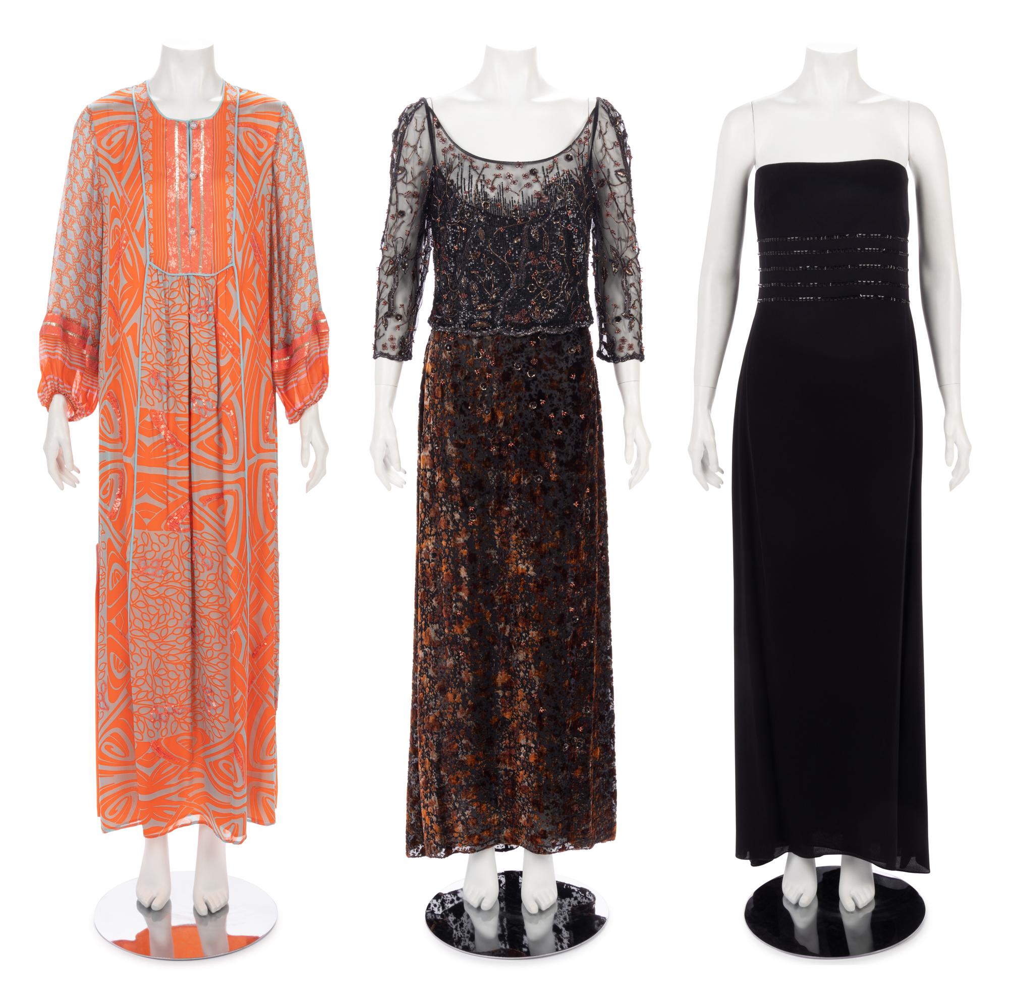 Three Designer Evening Ensembles: One Blumarine, Two Badgley Mischka