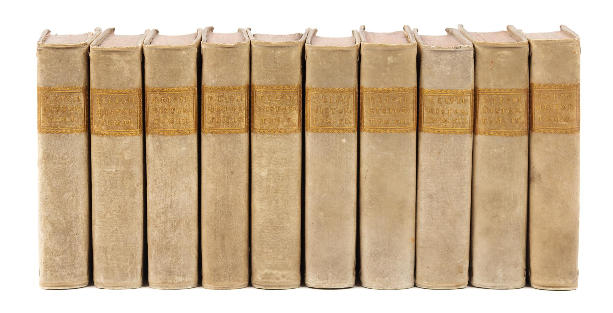 LIVIUS, Titus (59 B.C.-17 A.D.). Historiarum quod extat, cum integris Joannis Freinshemii supplementis. Amsterdam and Utrecht, 1710.