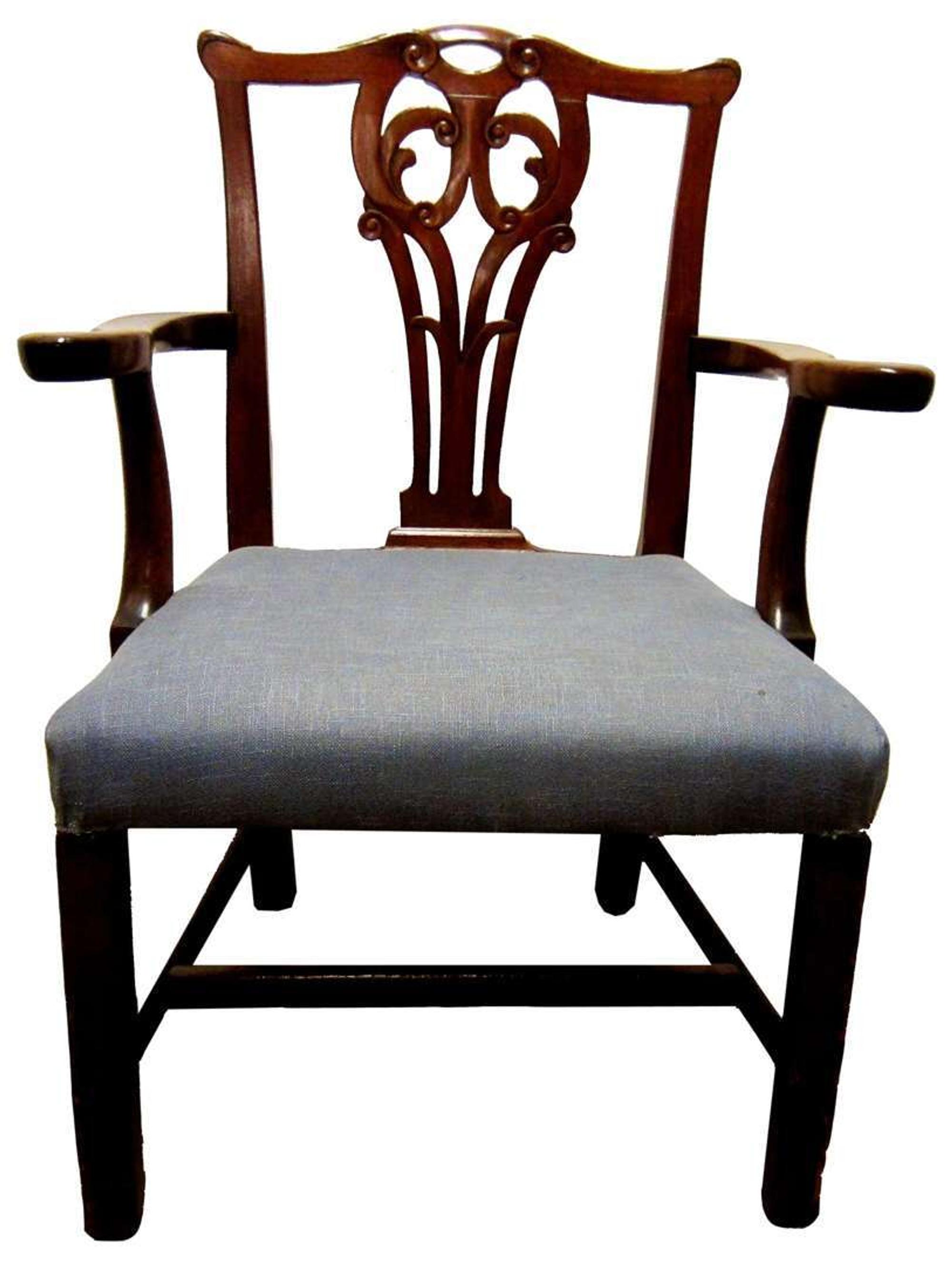 Chippendale mahogany armchair 18th century