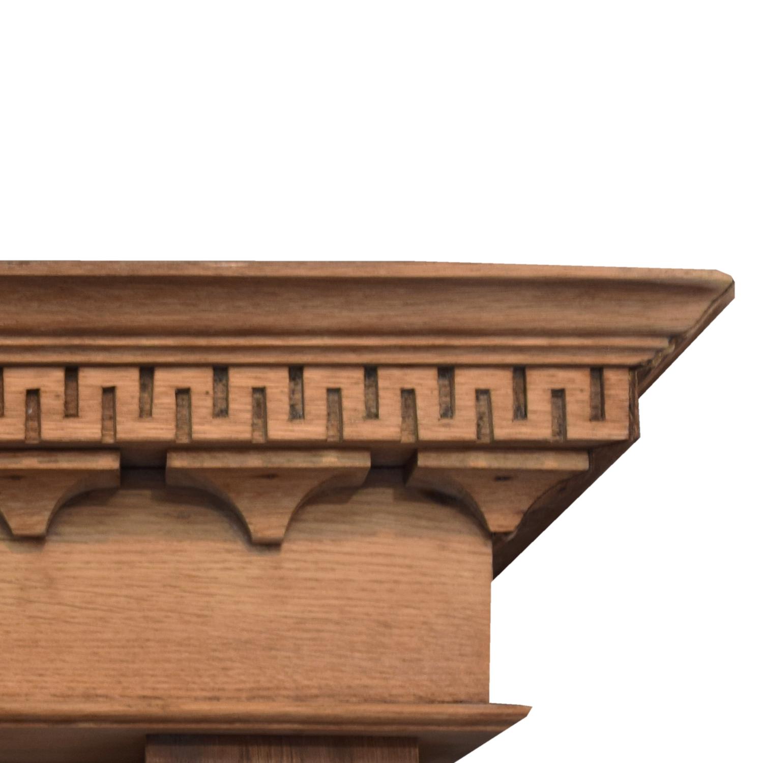 A Full Mantel with Mirror 71" W x 12" D x 84" H — United States, Circa 1890