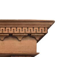 A Full Mantel with Mirror 71" W x 12" D x 84" H — United States, Circa 1890