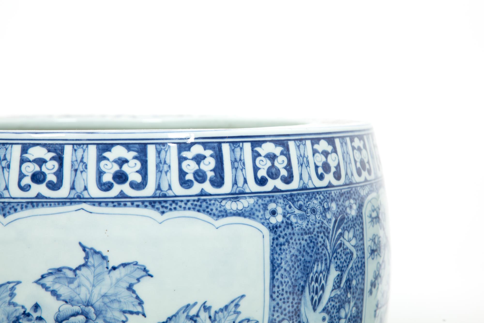 Two Chinese Blue and White Porcleain Jardini è res