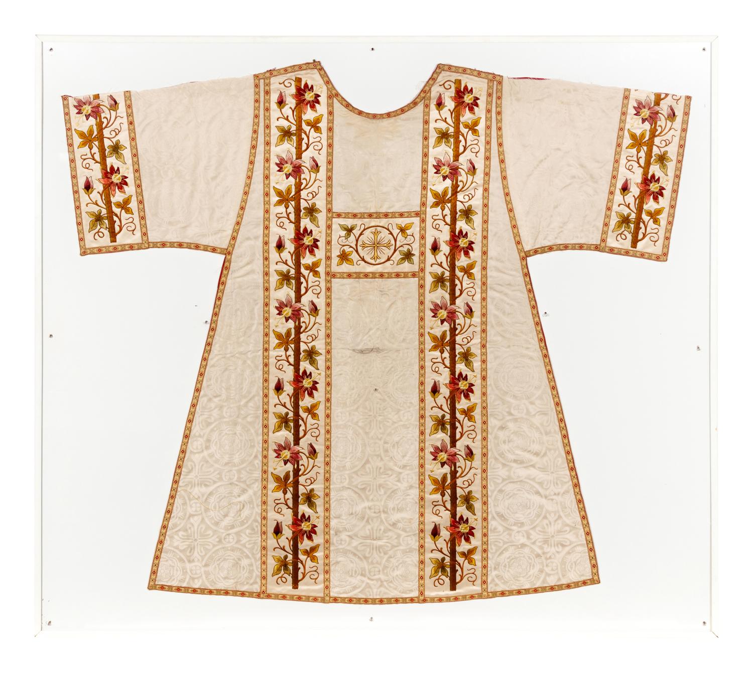 A Pair of Framed Embroidered Vestments