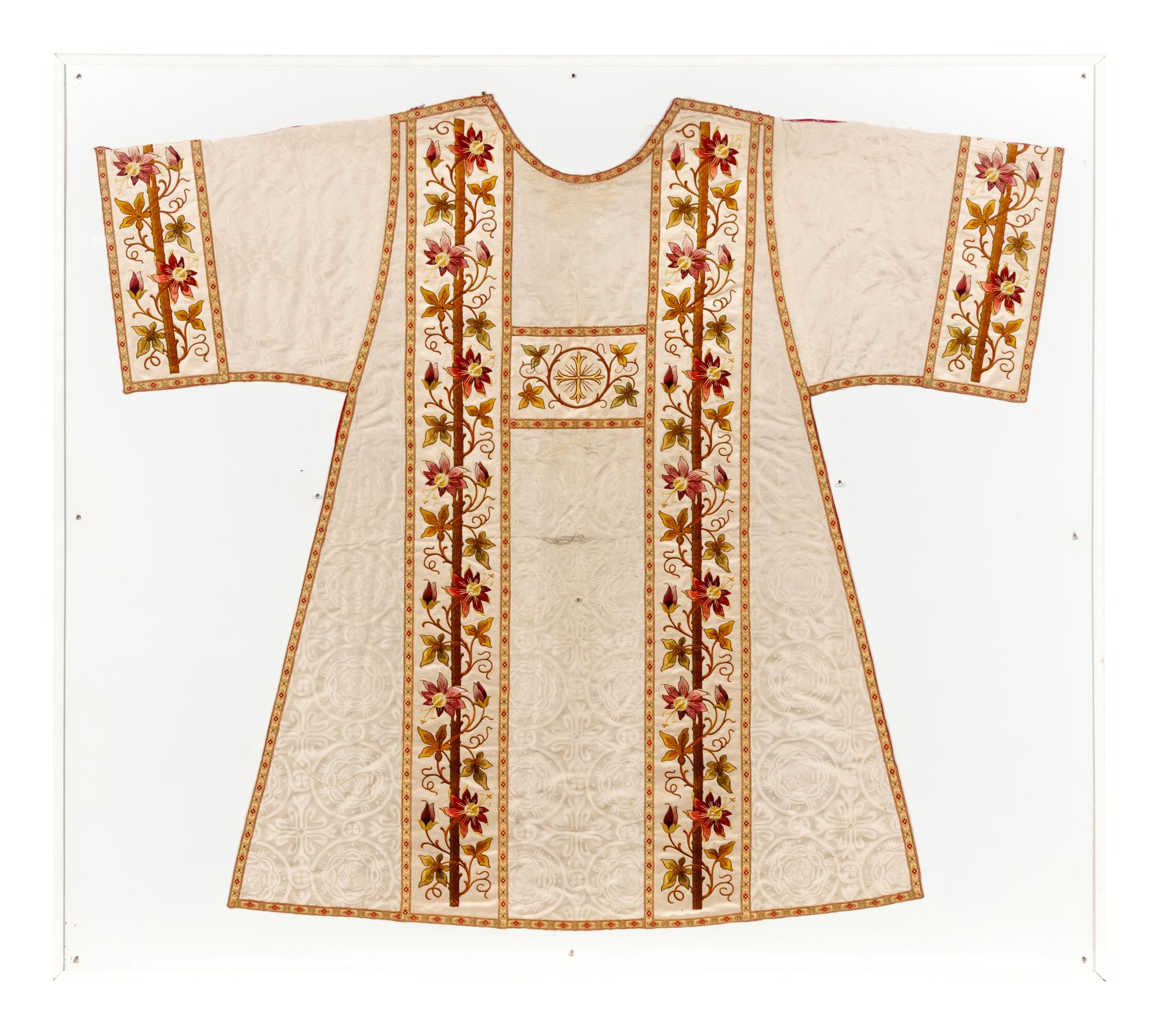 A Pair of Framed Embroidered Vestments