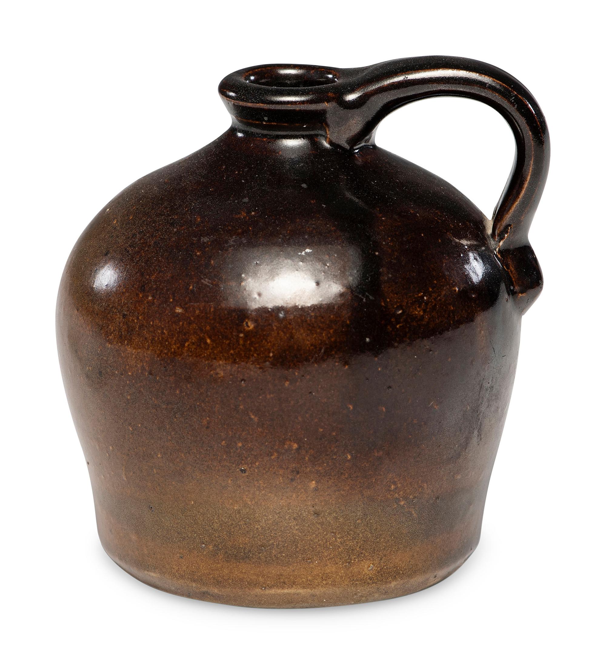 A Rare W. J. and E. G. Schrop Miniature Double-Glazed Dipped Jug