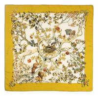 Two Hermès 90cm Cashmere/Silk Scarves