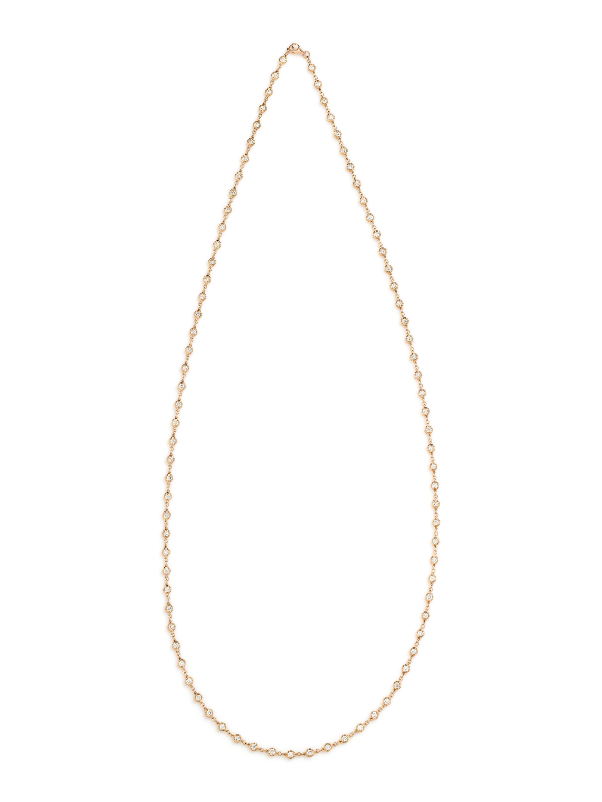 ROSE GOLD AND DIAMOND NECKLACE