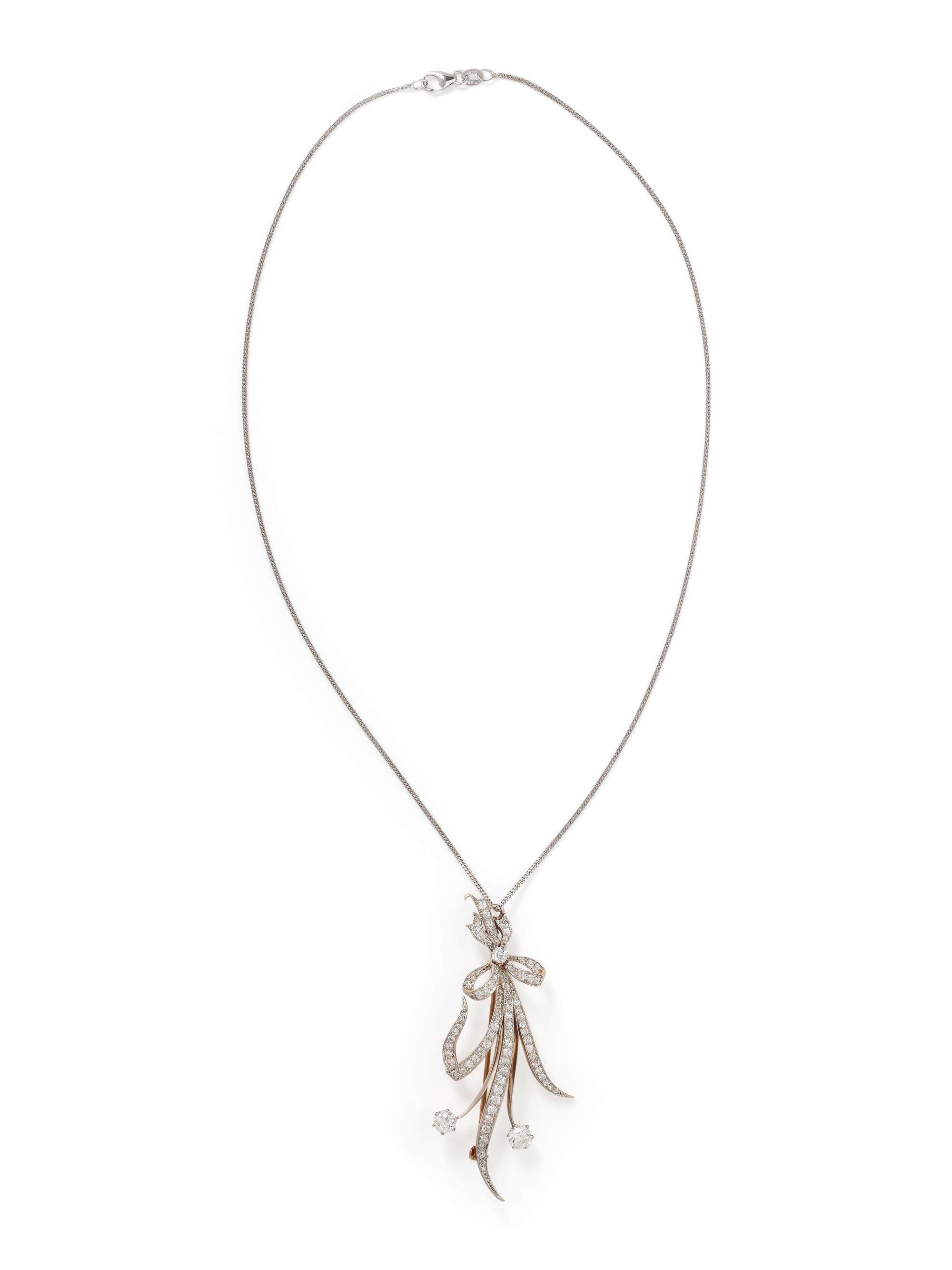 DIAMOND PENDANT/BROOCH