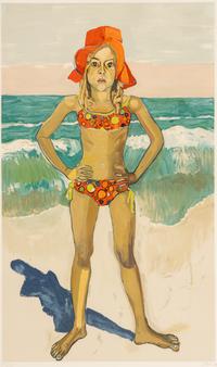 Bather with Red Hat , 1982