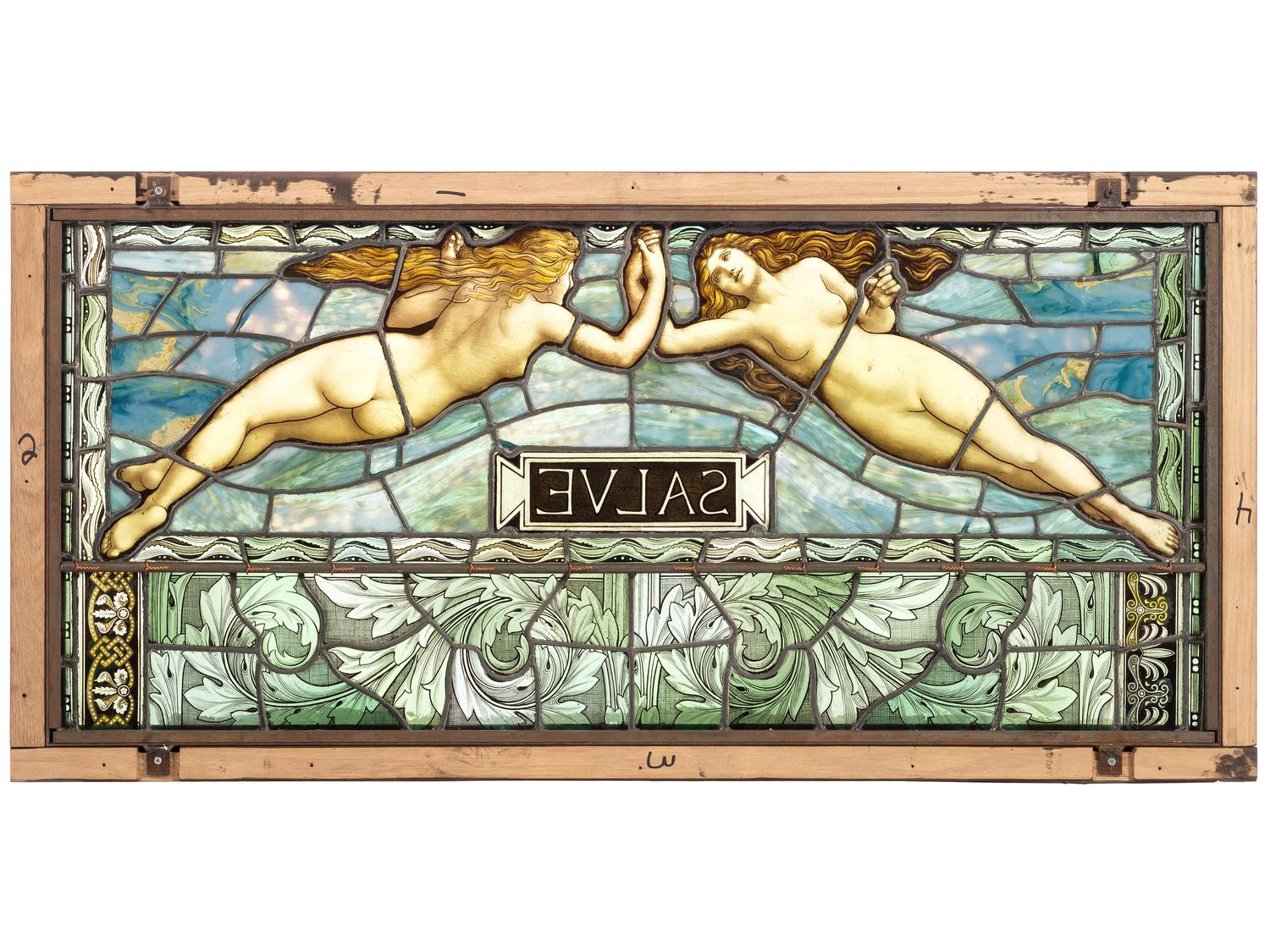 Salve Stained Glass Window, Circa 1880