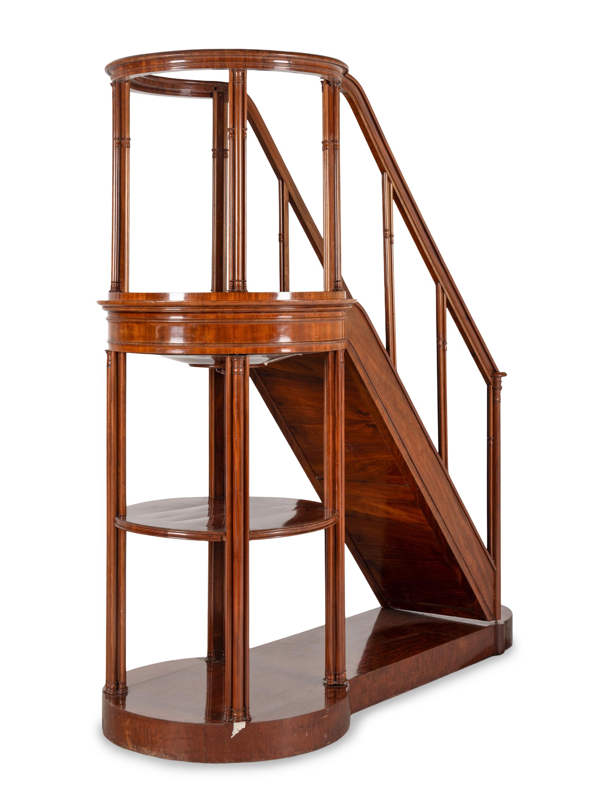 A William IV Mahogany Library Ladder