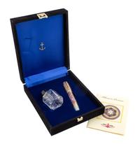 An Ancora Marmora Romana Limited Edition Fountain Pen and Ink-Bottle Set
