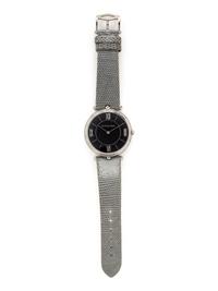 VAN CLEEF AND ARPELS, PLATINUM AND DIAMOND 'PIERRE ARPELS' WATCH