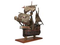 A Spanish Polychromed Wood Ship Model