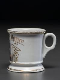 A Switchboard Operator's Porcelain Occupational Shaving Mug