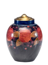 Pomegranate Vase Mounted as Lamp