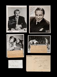 A Group of Max Baer and Buddy Baer Signed Autograph Items,