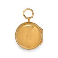 NATHAN MULLENS, GOLD-FILLED OPEN FACE POCKET WATCH