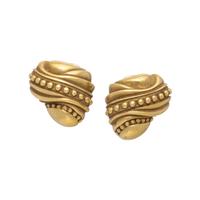 VAHE NALTCHAYAN, YELLOW GOLD RIBBON EARRINGS