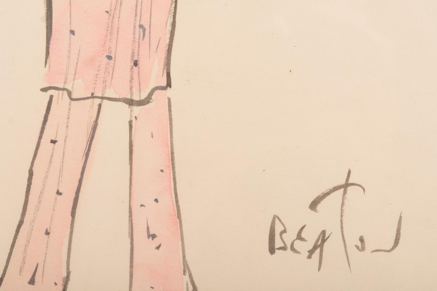 Nine Cecil Beaton Illustrations, 1950s-60s
