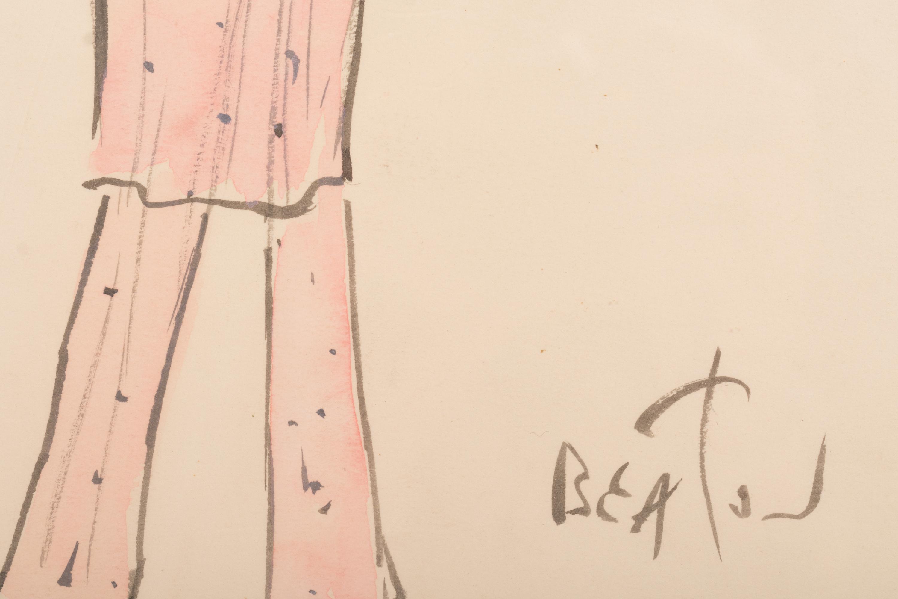 Nine Cecil Beaton Illustrations, 1950s-60s