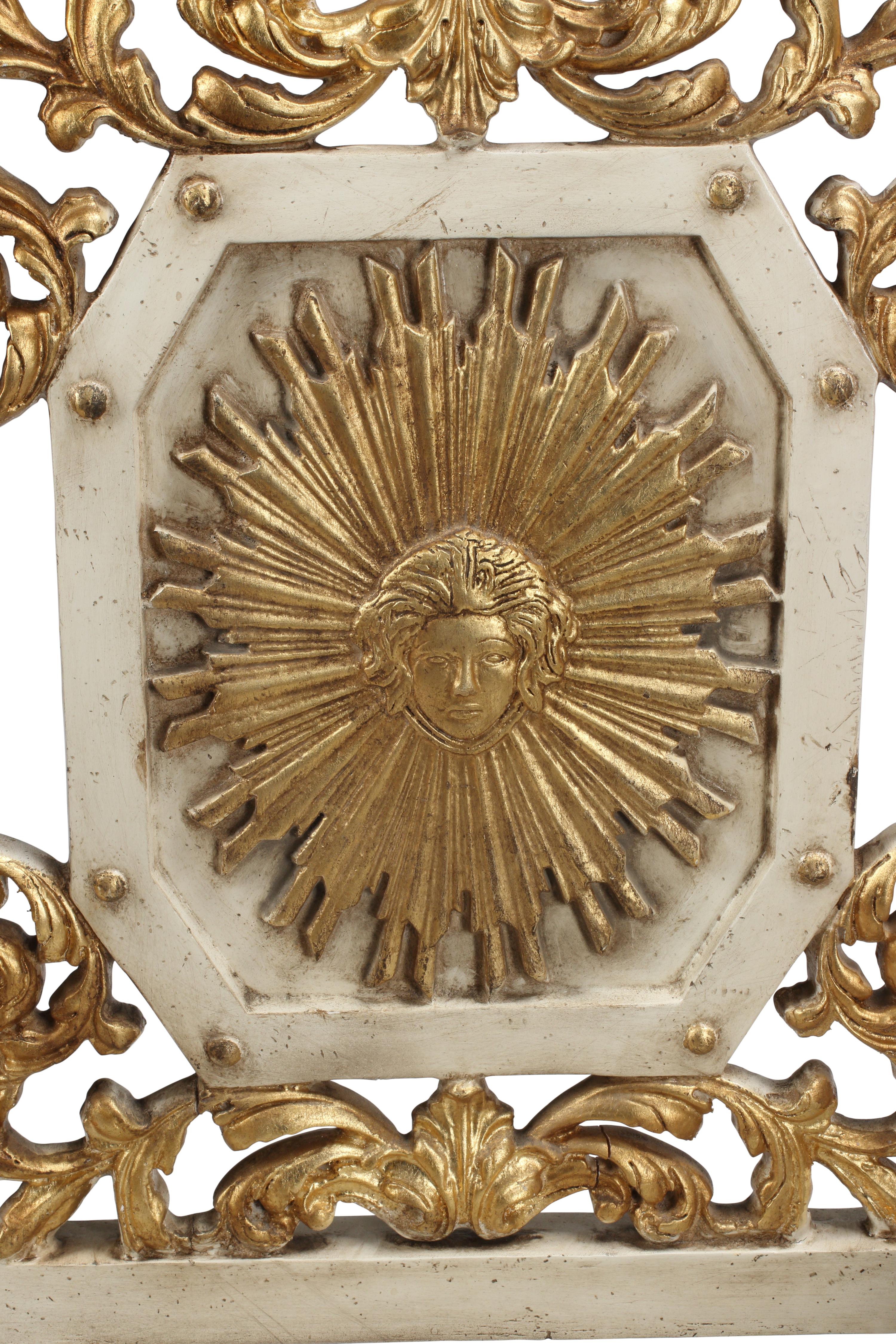 A Pair of Italian Painted and Parcel-Gilt Fauteuils