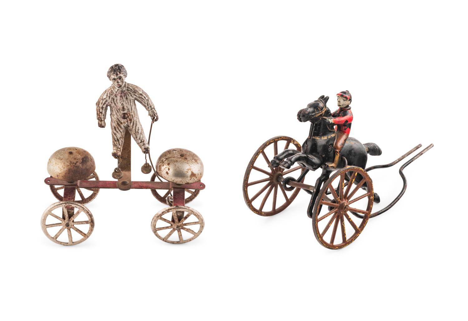 Two Cast Iron Pull Toys