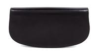 A Gucci Black Leather Vintage Clutch, 5" H x 9.5" W x 1.5" D.