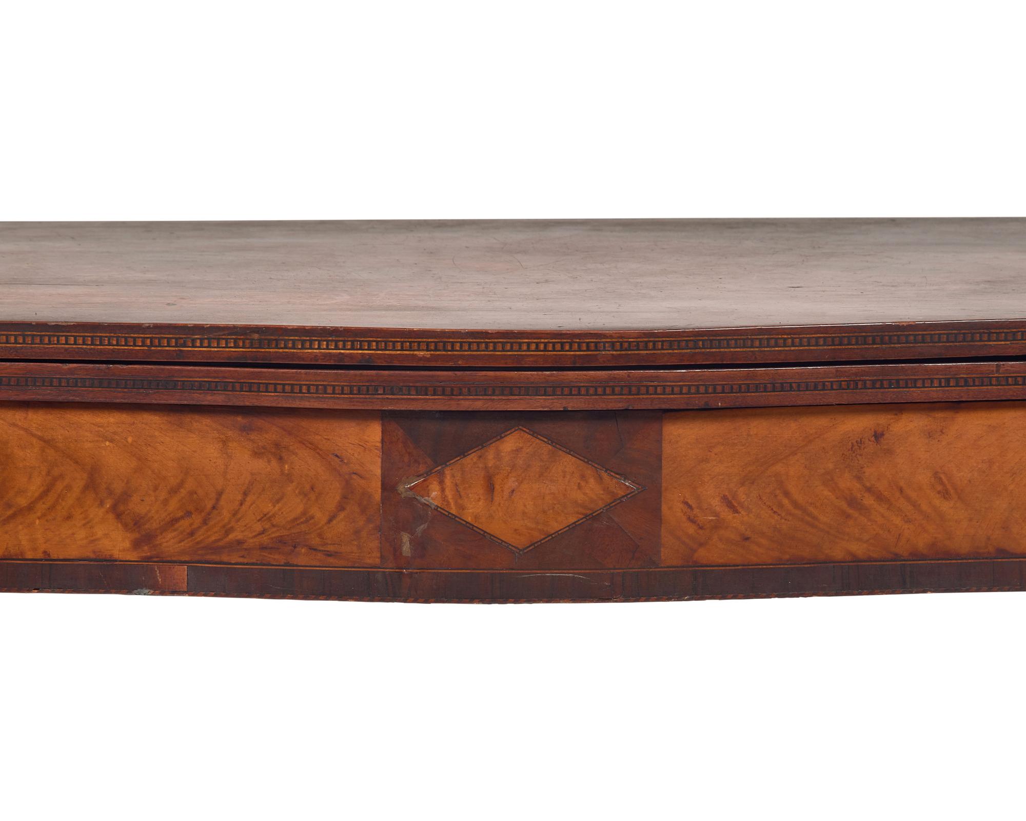 A Federal Inlaid Mahogany Card Table