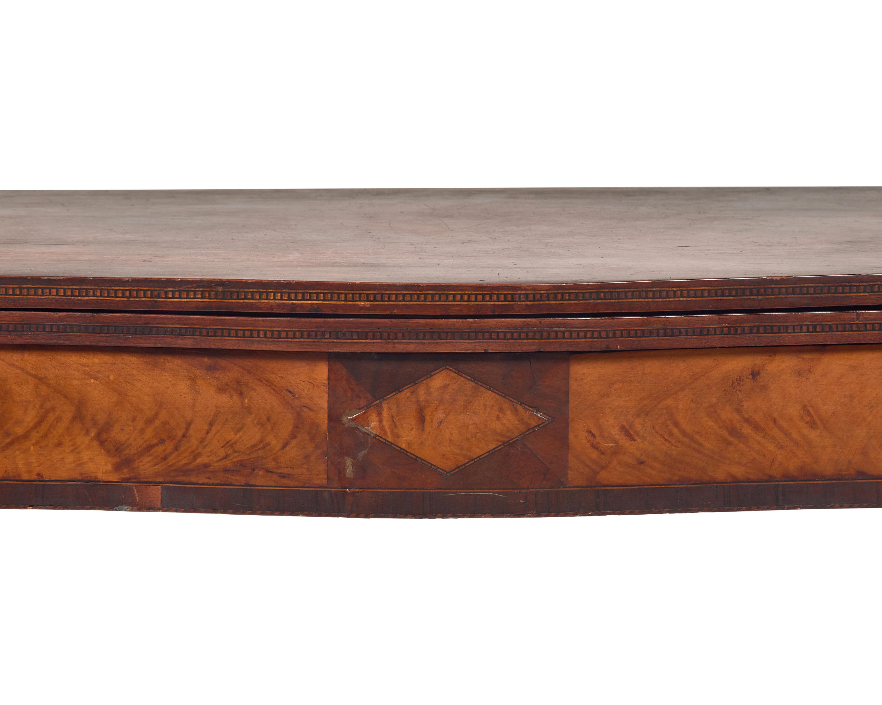 A Federal Inlaid Mahogany Card Table
