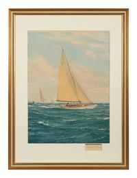 Close Reaching and The Rising Wind (a pair of prints)