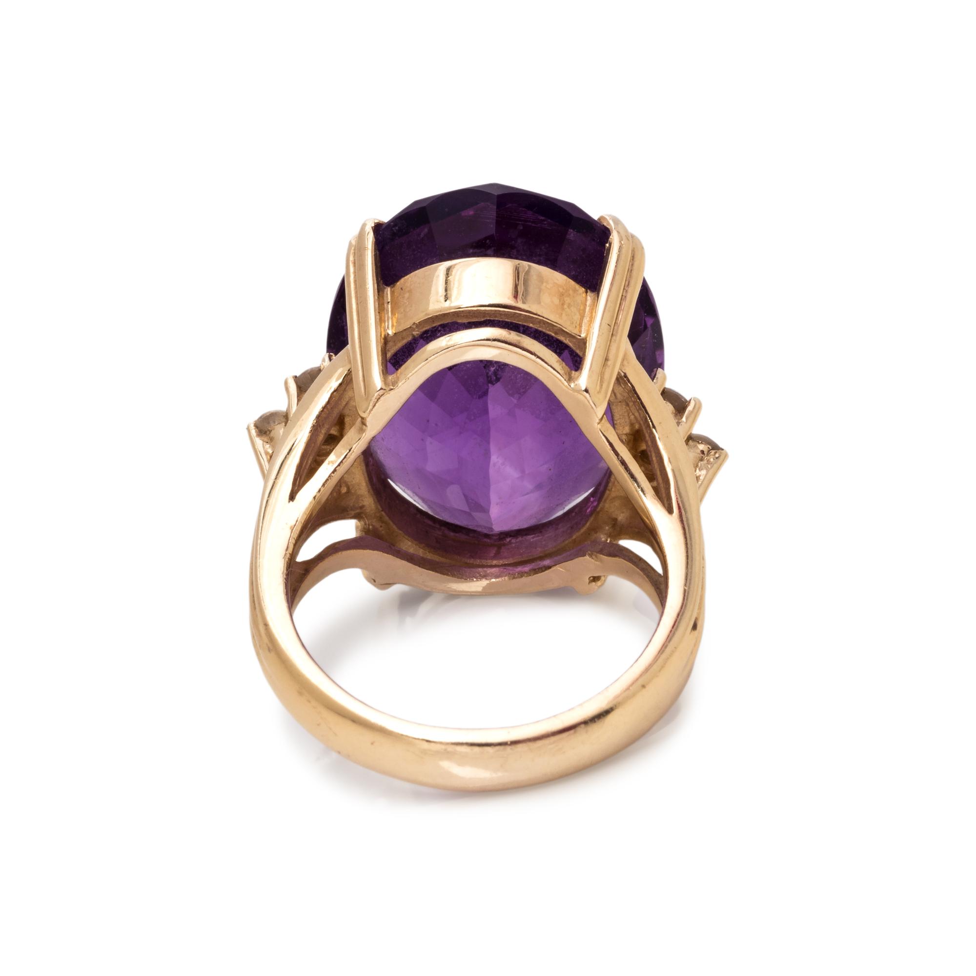 AMETHYST AND DIAMOND SET