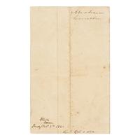 LINCOLN, Abraham (1809-1865). A hitherto unpublished autograph memorandum, Washington, D.C., 22 September 1862.