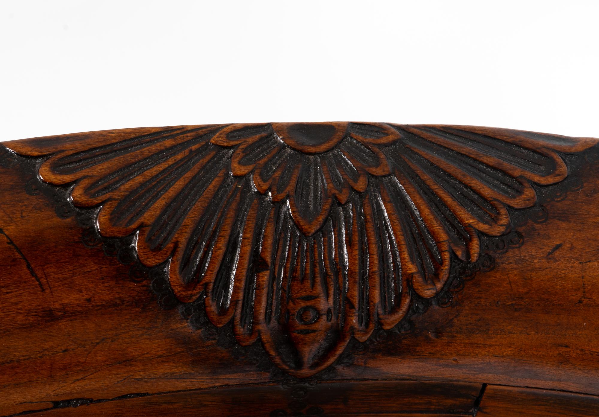A William IV Carved Walnut Corner Chair — 19TH CENTURY