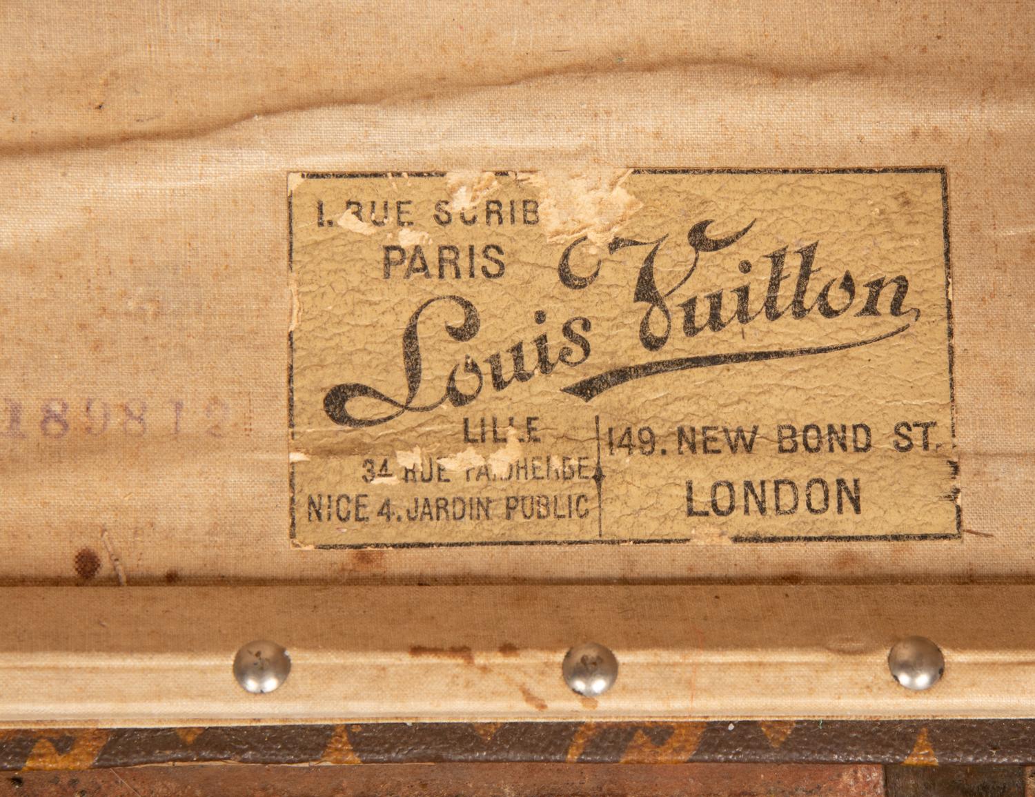 LOUIS VUITTON, ANTIQUE WARDROBE TRUNK