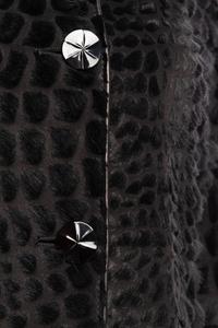 Giorgio Armani Trimmed Fur and Leather Coat